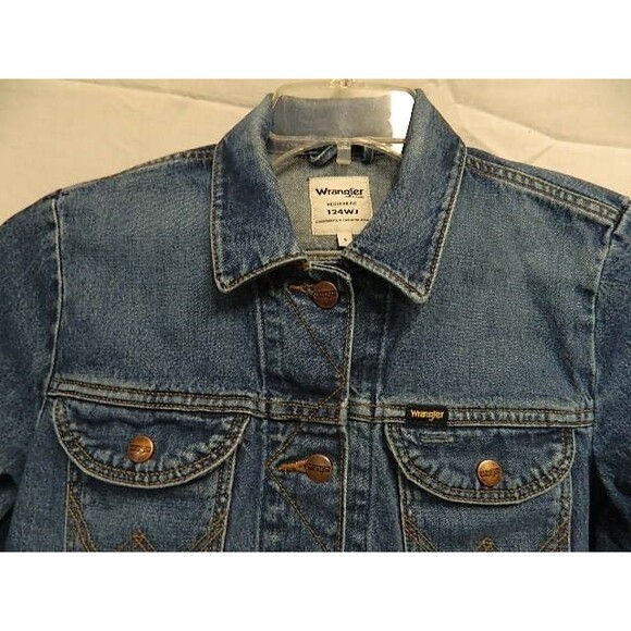 Wrangler ICONS Women's Blue Denim Jacket 124WJ Size Small - Picture 2 of 16